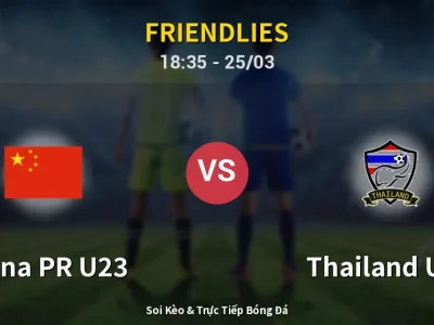 Kết Quả: China PR U23 2-2 Thailand U23 – Highlight & Bàn Thắng | Friendlies