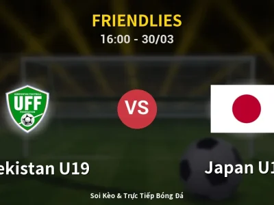 Kết Quả: Uzbekistan U19 0-0 Japan U19 – Highlight & Bàn Thắng | Friendlies
