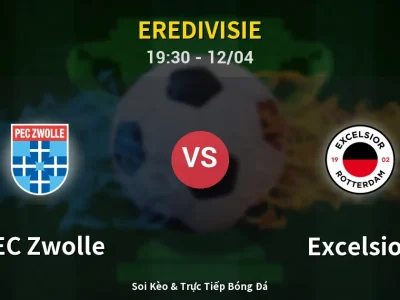 🔴 Trực Tiếp: PEC Zwolle 1-0 Excelsior – Link Xem Eredivisie (Full HD)
