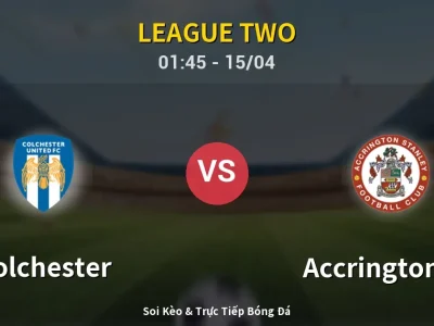 Kết Quả: Colchester 2-1 Accrington ST – Highlight & Bàn Thắng | League Two