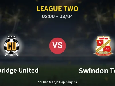 Kết Quả: Cambridge United 1-1 Swindon Town – Highlight & Bàn Thắng | League Two