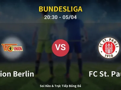 Soi Kèo Union Berlin vs FC St. Pauli – 20:30 05/04 | Nhận Định, Dự Đoán Tỷ Số