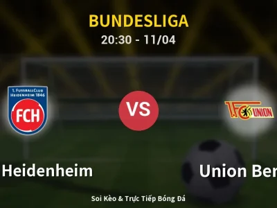 Soi Kèo 1. FC Heidenheim vs Union Berlin – 20:30 11/04 | Nhận Định, Dự Đoán Tỷ Số