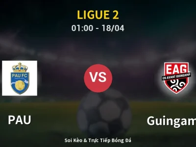 Kết Quả: PAU 2-1 Guingamp – Highlight & Bàn Thắng | Ligue 2