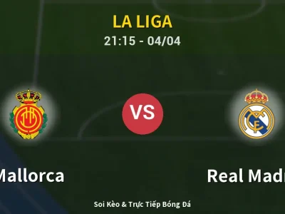 Soi Kèo Mallorca vs Real Madrid – 21:15 04/04 | Nhận Định, Dự Đoán Tỷ Số