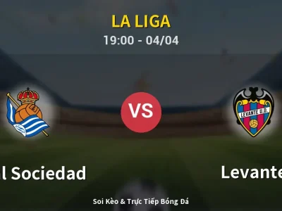 Soi Kèo Real Sociedad vs Levante – 19:00 04/04 | Nhận Định, Dự Đoán Tỷ Số