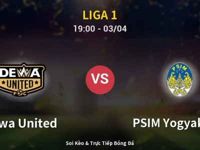 Kết Quả: Dewa United 1-0 PSIM Yogyakarta – Highlight & Bàn Thắng | Liga 1