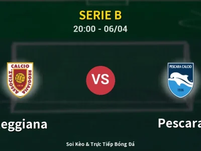 Soi Kèo Reggiana vs Pescara – 20:00 06/04 | Nhận Định, Dự Đoán Tỷ Số