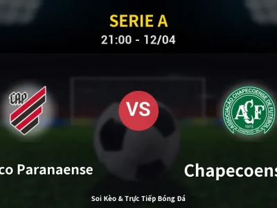 Soi Kèo Atletico Paranaense vs Chapecoense-sc – 21:00 12/04 | Nhận Định, Dự Đoán Tỷ Số