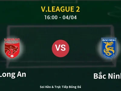 🔴 Trực Tiếp: Long An 0-0 Bắc Ninh – Link Xem V.League 2 (Full HD)