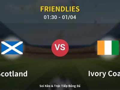 Kết Quả: Scotland 0-1 Ivory Coast – Highlight & Bàn Thắng | Friendlies