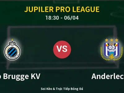 🔴 Trực Tiếp: Club Brugge KV 1-0 Anderlecht – Link Xem Jupiler Pro League (Full HD)